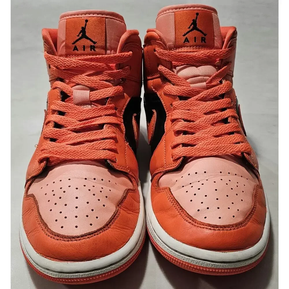 Air Jordan 1 Mid SE Rush Orange Black Women's Size 8 DM3381-600